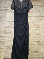 NAVY LONG EVENING GOWN