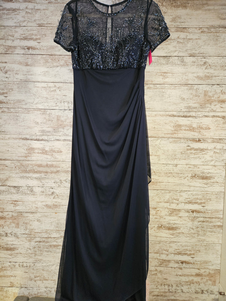 NAVY LONG EVENING GOWN