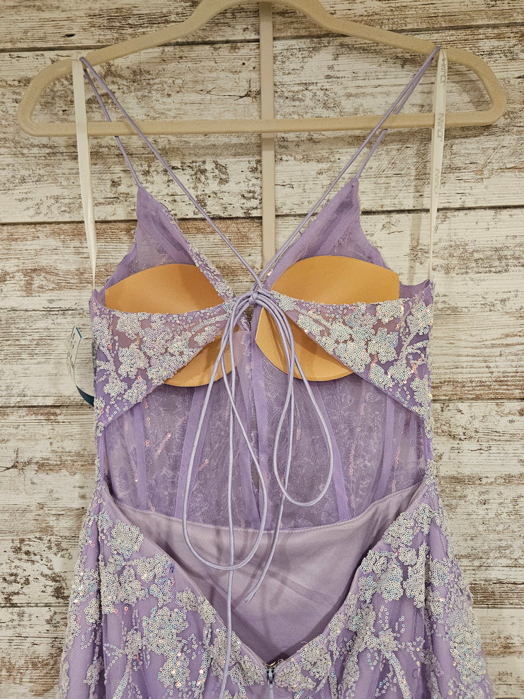 LAVENDER SPARKLY LONG DRESS