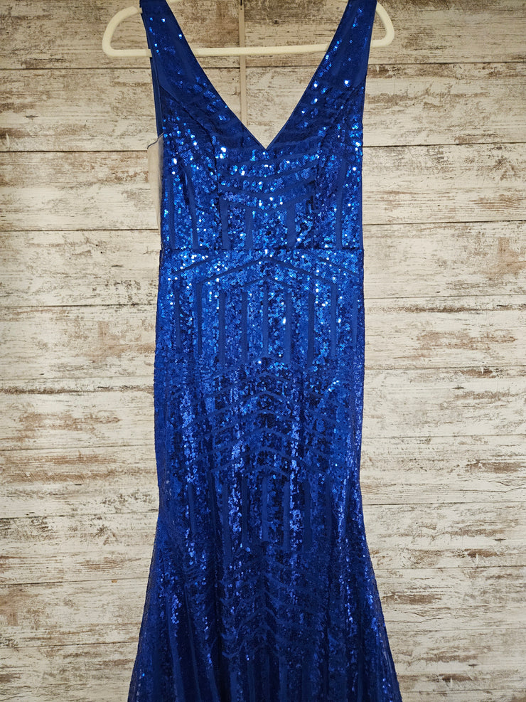 ROYAL BLUE SPARKLY MERMAID-NEW