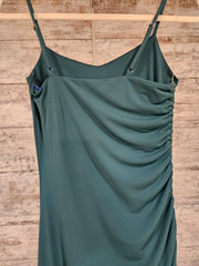 GREEN LONG EVENING GOWN