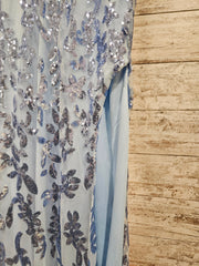 BLUE SPARKLY LONG DRESS (NEW)