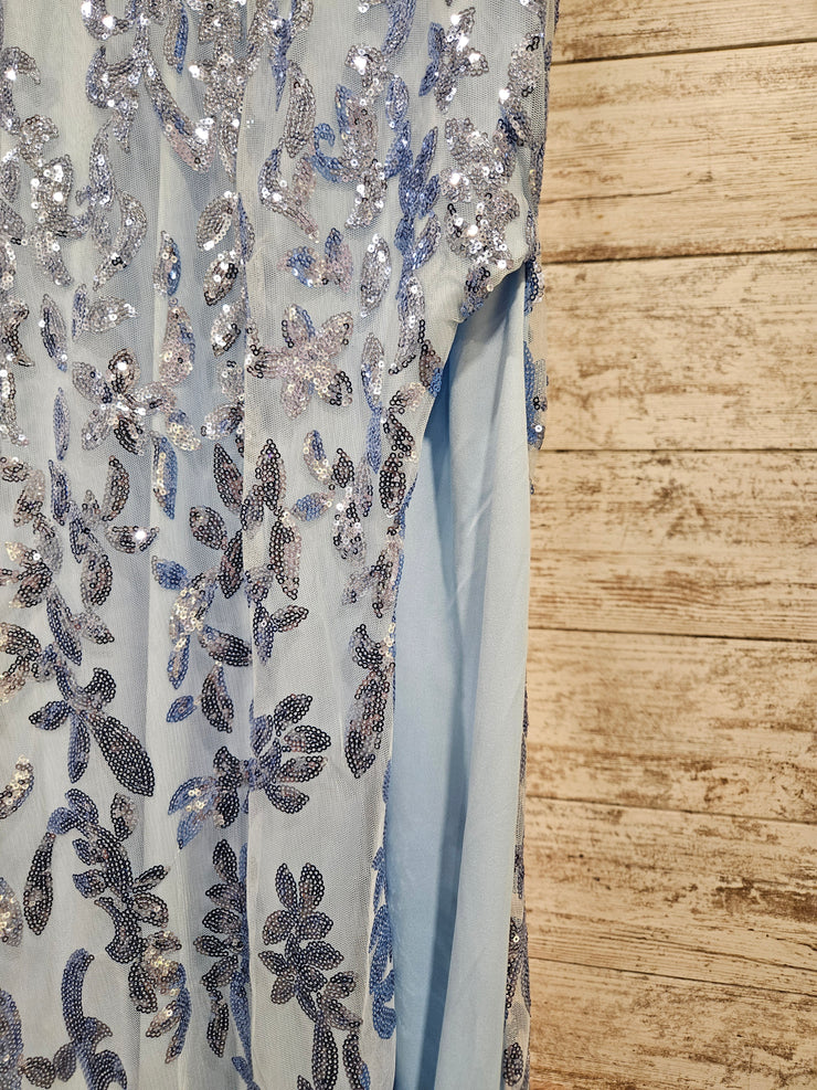 BLUE SPARKLY LONG DRESS (NEW)