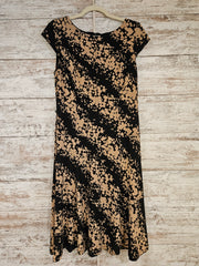 TAN/BLACK SHORT DRESS-NEW $128