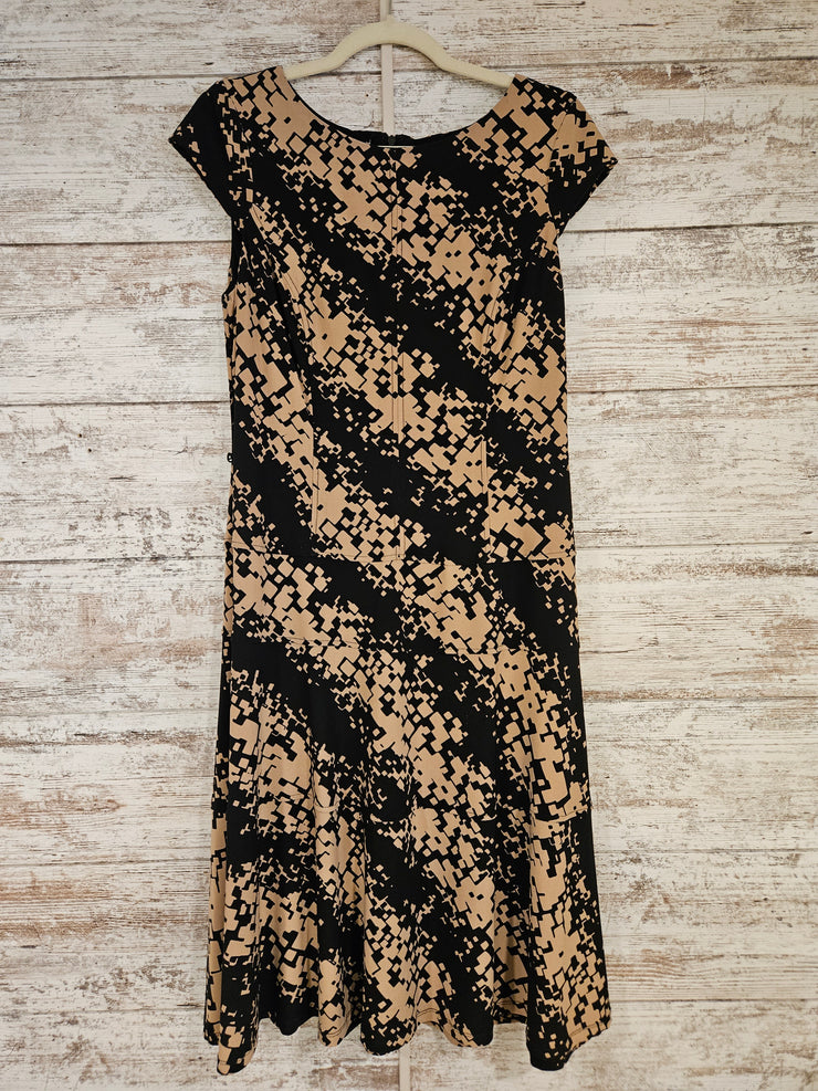 TAN/BLACK SHORT DRESS-NEW $128
