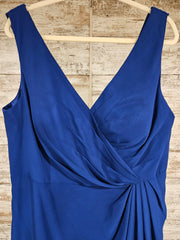 ROYAL BLUE LONG EVENING GOWN