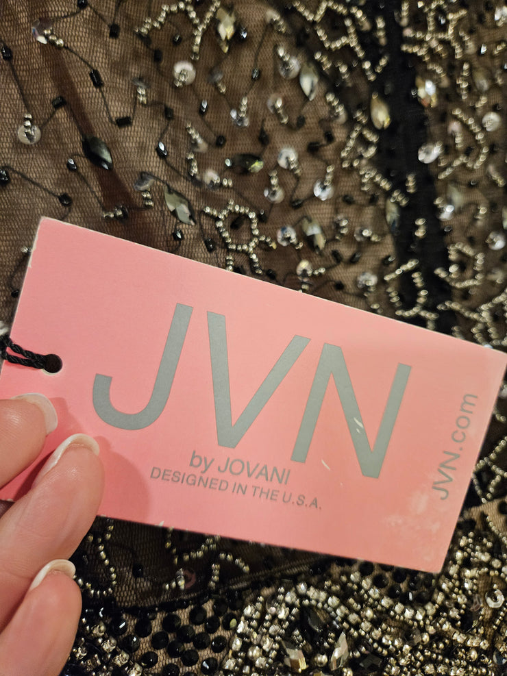 BLACK/GOLD LONG DRESS (NEW)