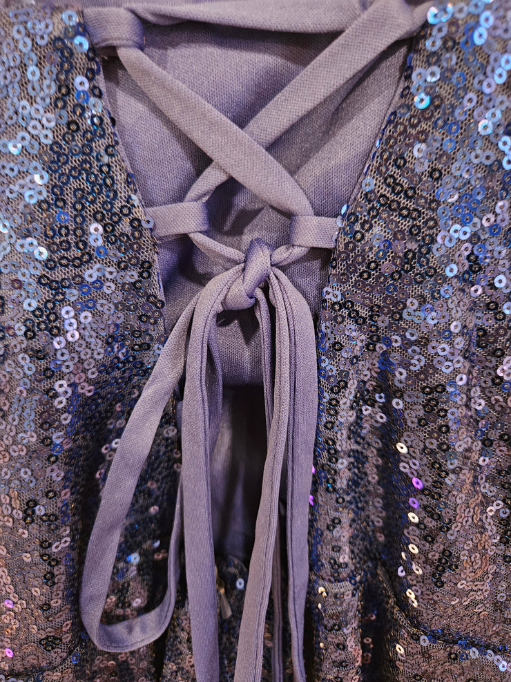 ROYAL BLUE SPARKLY SHORT DRESS