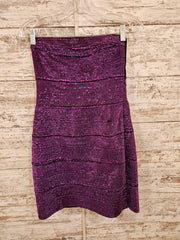 PURPLE SPARKLY SHORT DRESS