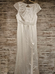 WHITE LONG EVENING GOWN (NEW)