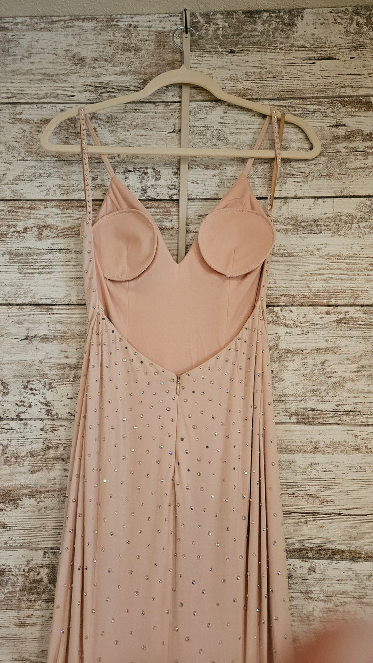 PINK SPARKLY LONG DRESS (NEW)