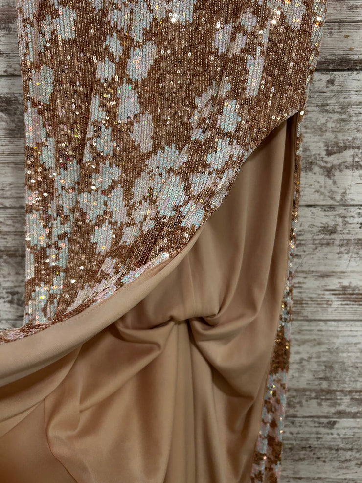 GOLD SPARKLY LONG DRESS