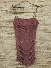 PINK SPARKLY SHORT DRESS (NEW)