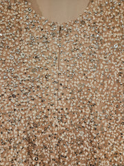 PINK SEQUIN LONG DRESS (NEW)