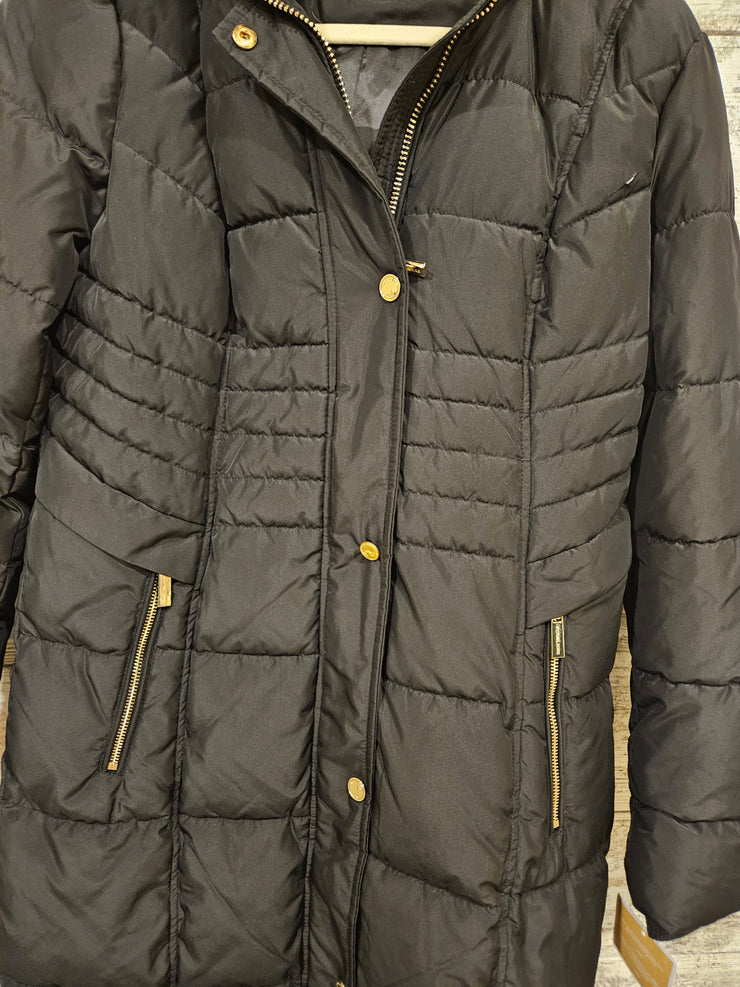 BLACK QUILTED COAT (NEW) $350