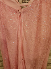 PINK BEADED SHORT DRESS