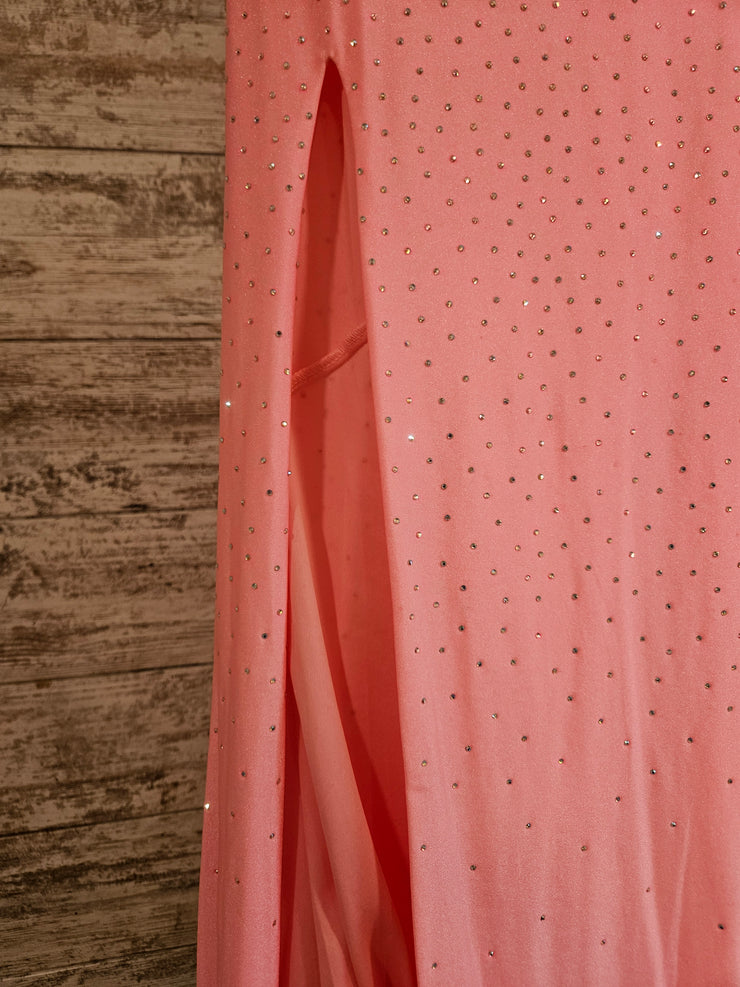PINK SPARKLY LONG DRESS