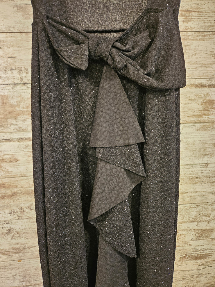 BLACK SPARKLY MERMAID GOWN