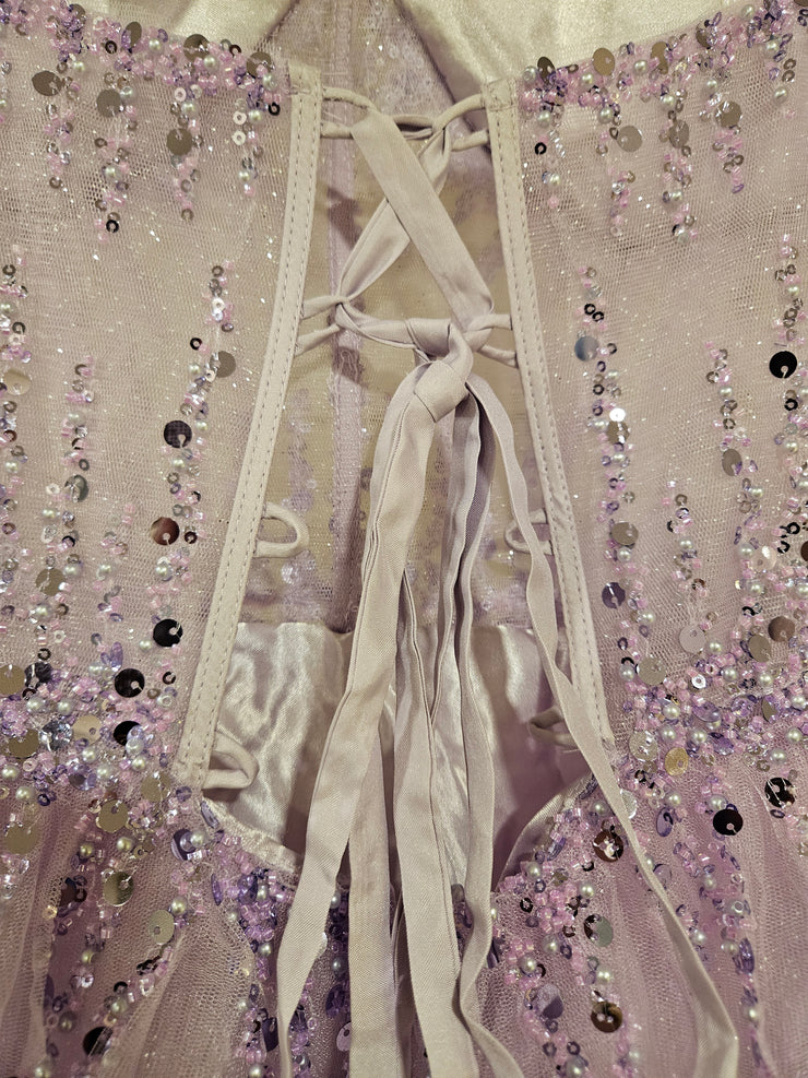 LAVENDER SPARKLY A LINE (NEW)