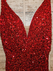 RED SPARKLY SHORT DRESS (NEW)