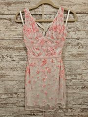 PINK/WHITE BEADED DRESS (NEW)