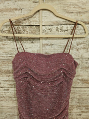 PINK SPARKLY SHORT DRESS (NEW)