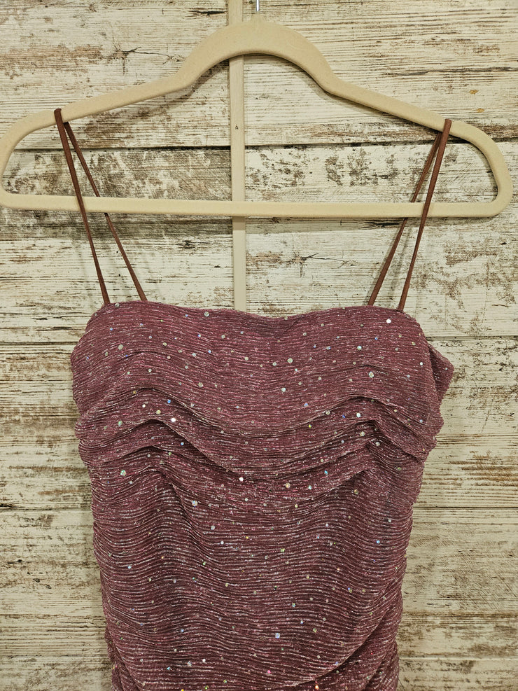 PINK SPARKLY SHORT DRESS (NEW)