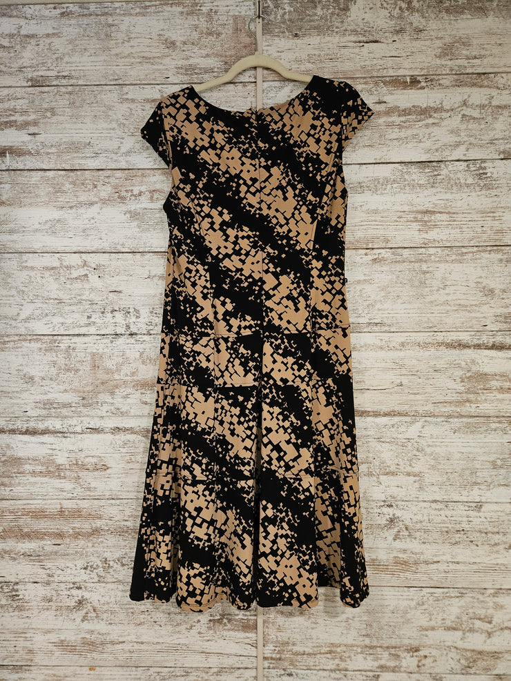 TAN/BLACK SHORT DRESS-NEW $128
