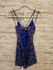 ROYAL BLUE SPARKLY SHORT DRESS