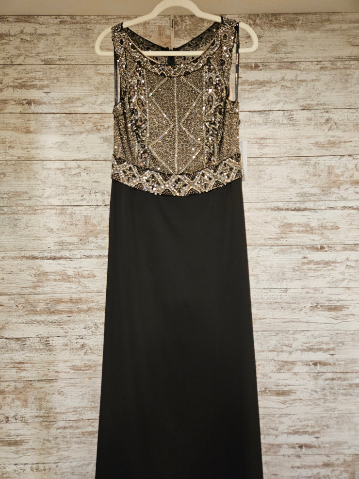 BLACK/GOLD LONG DRESS (NEW)