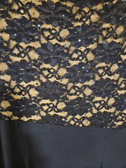 NAVY LONG EVENING GOWN