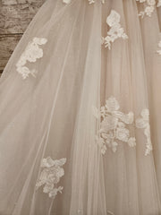WHITE/NUDE WEDDING GOWN