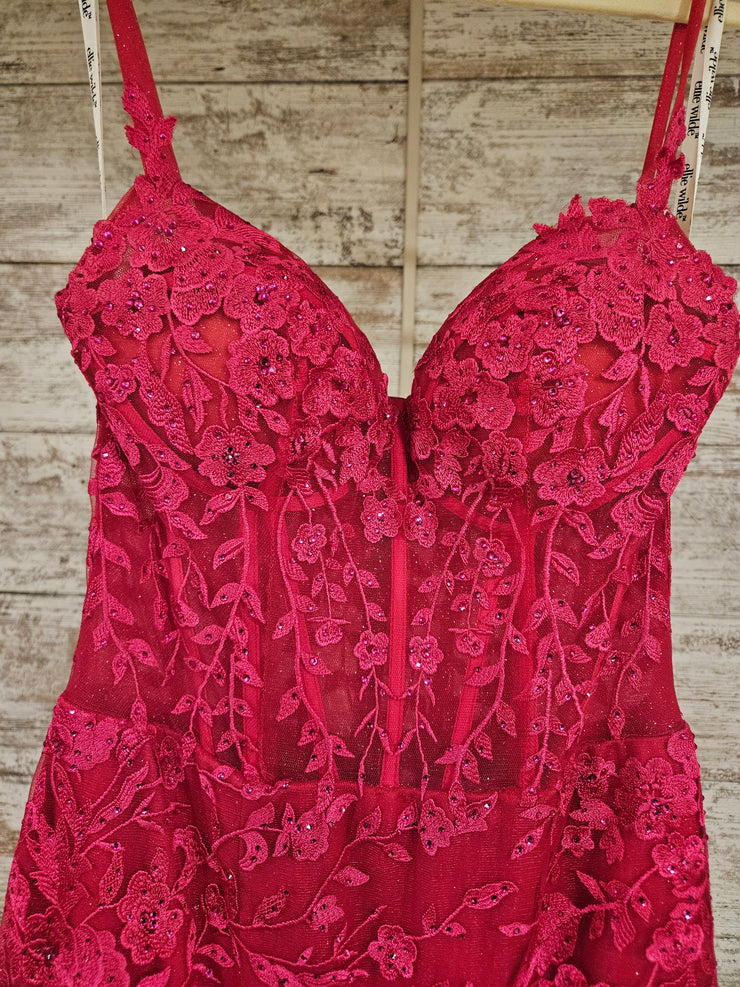 PINK/FLORAL MERMAID GOWN