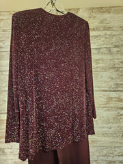 PURPLE SPARKLY 2 PC. PANTS SET