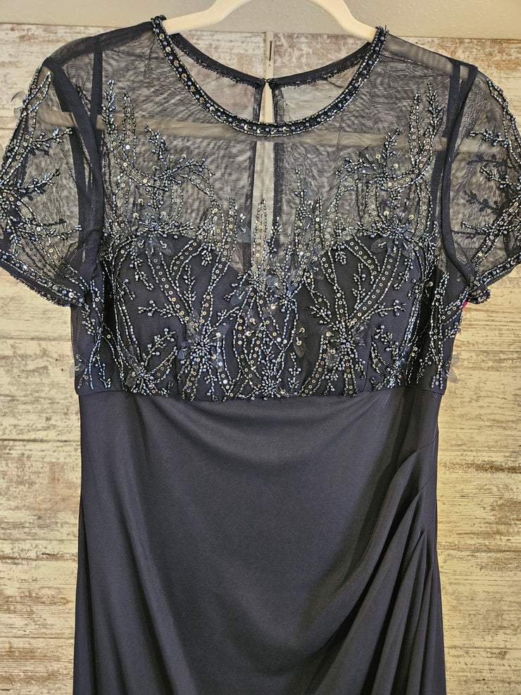 NAVY LONG EVENING GOWN