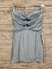 BLUE SPARKLY SHORT DRESS (NEW)