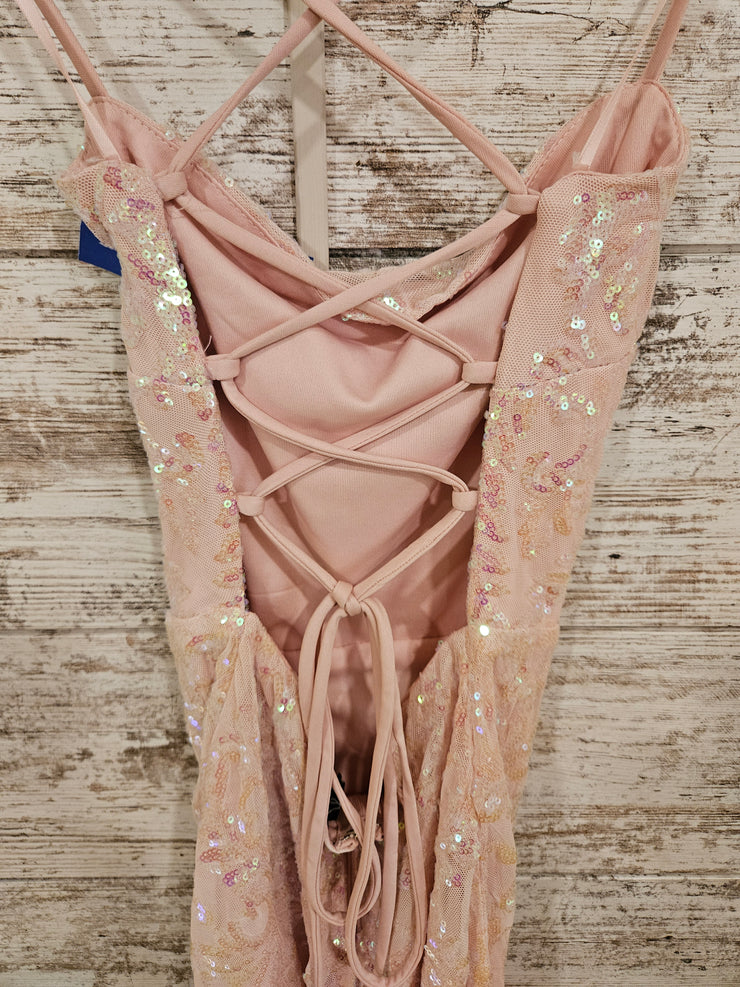 PINK SPARKLY SHORT DRESS