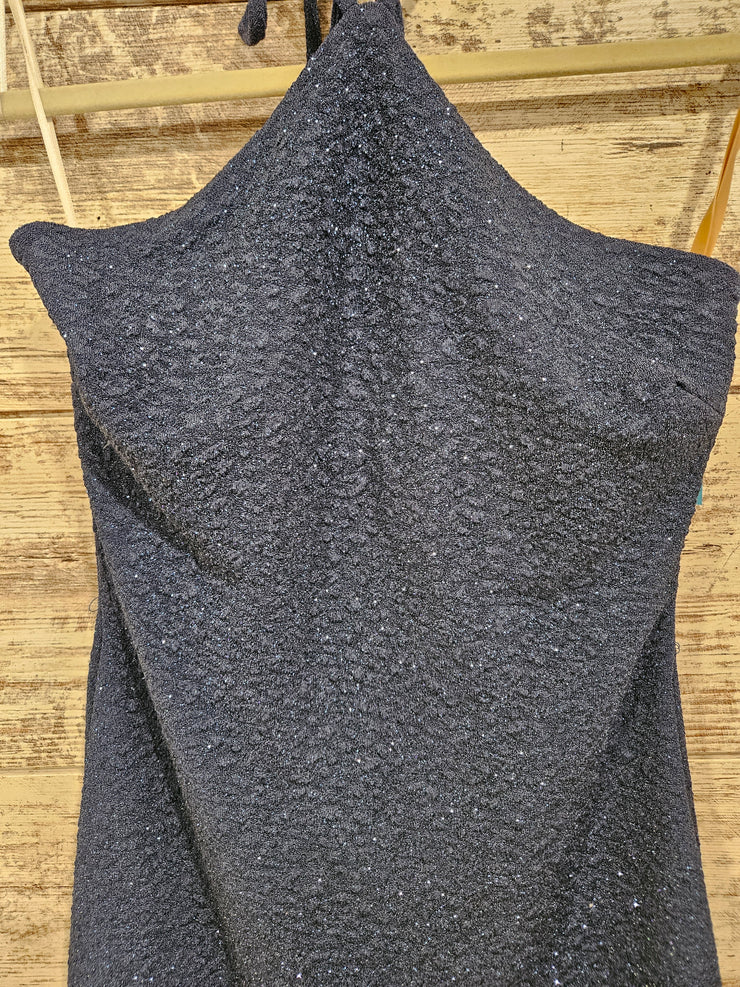 BLUE SPARKLY SHORT DRESS