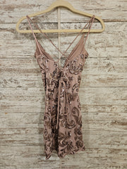 BLUSH SPARKLY SHORT DRESS