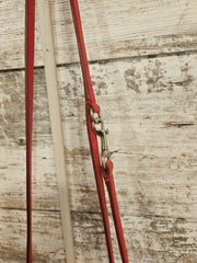 RED FLOWER LEATHER PURSE $395