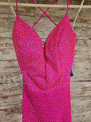 PINK SPARKLY MERMAID GOWN