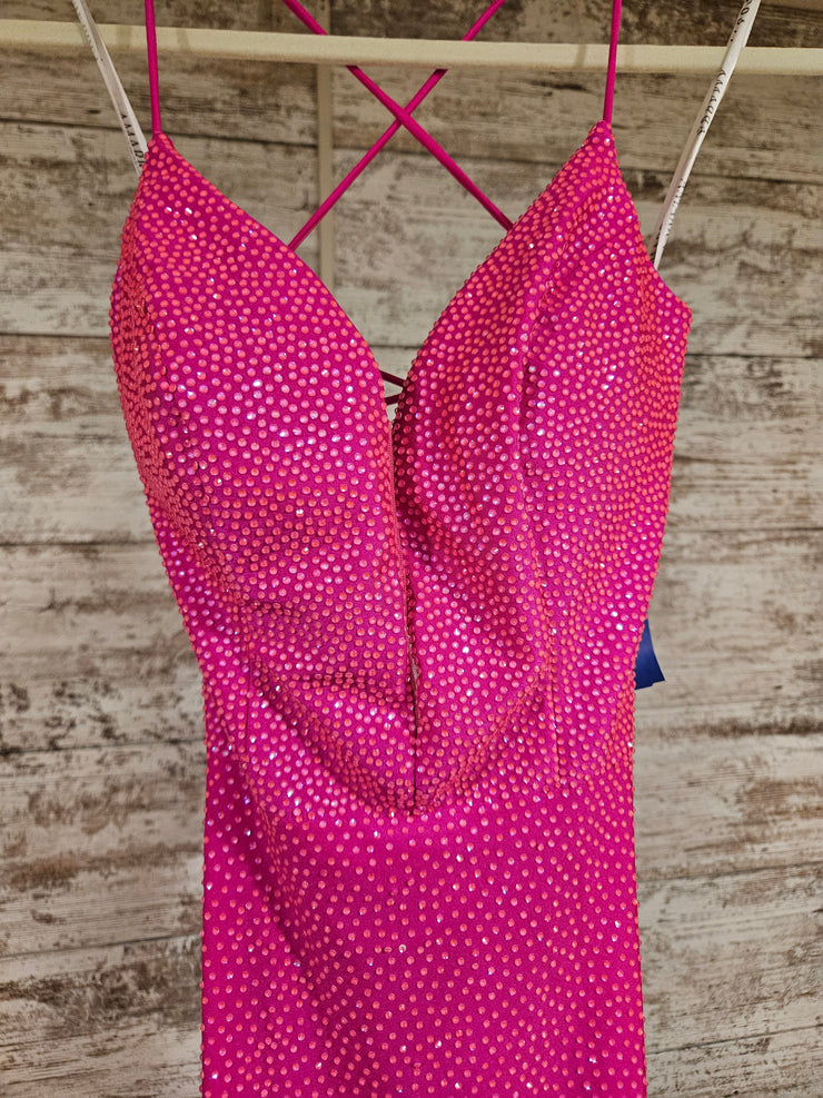 PINK SPARKLY MERMAID GOWN