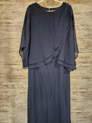 NAVY LONG EVENING GOWN (NEW)