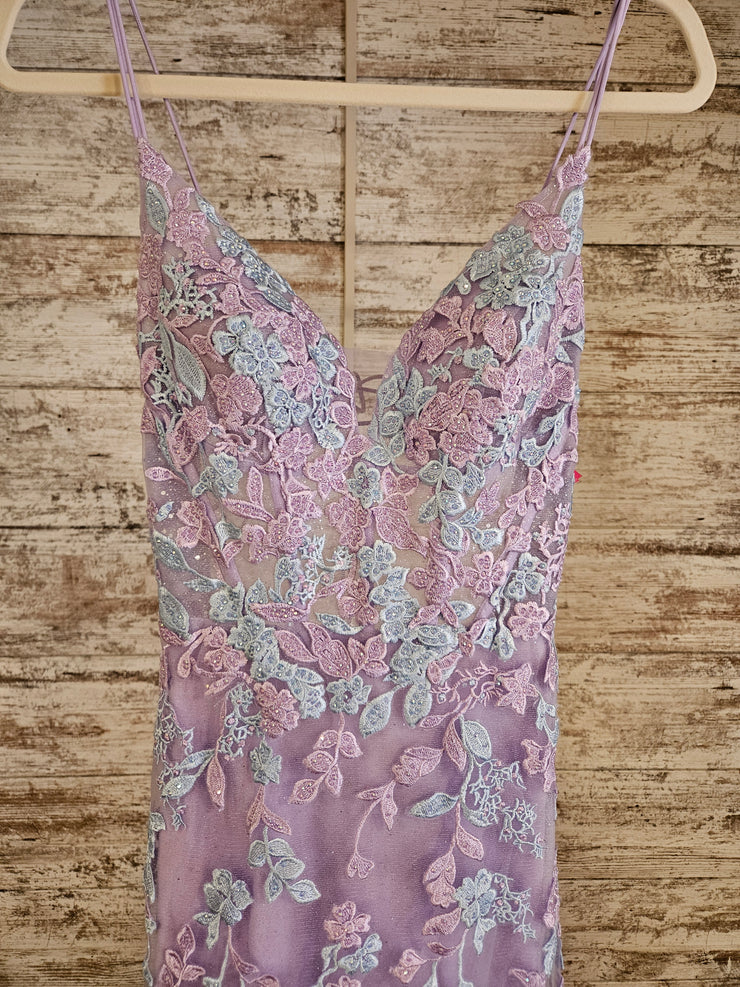 LAVENDER/BLUE FLORAL MERMAID