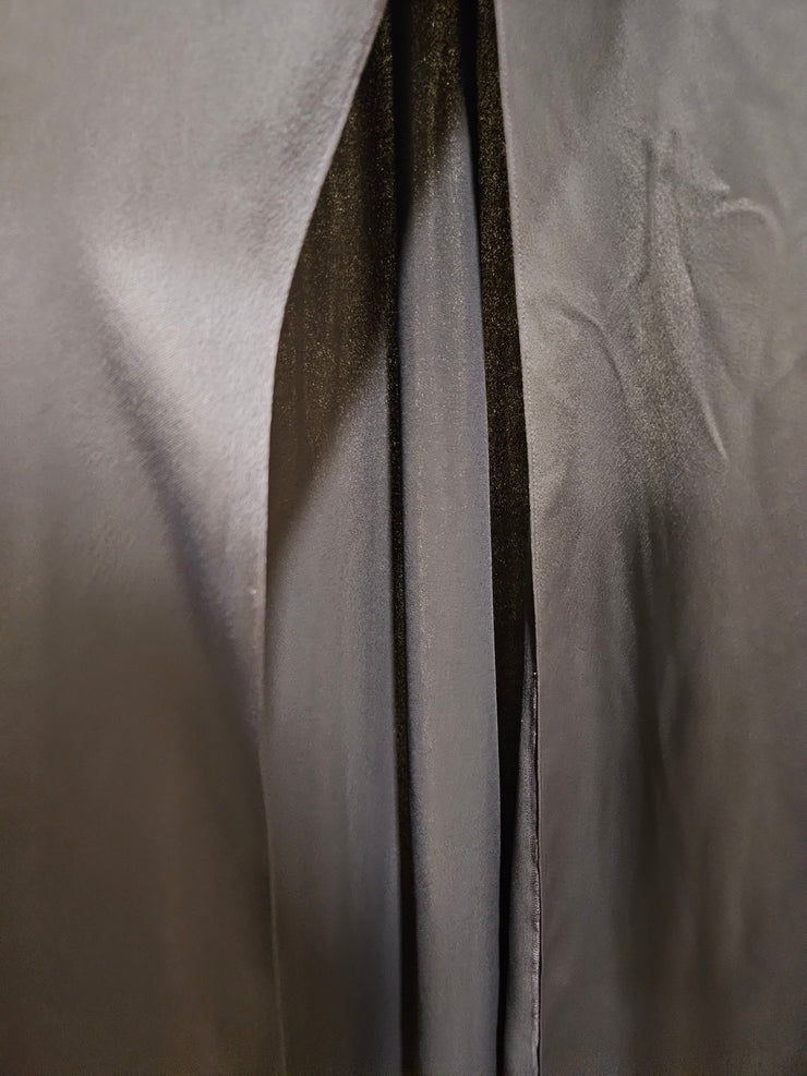 NAVY ONE SHOULDER LONG DRESS