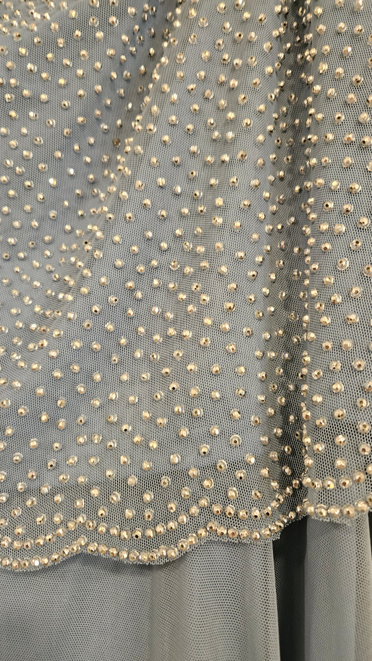 BLUE LONG EVENING GOWN (NEW)