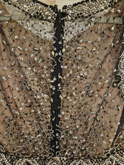 BLACK/GOLD LONG DRESS (NEW)