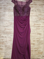 PURPLE LONG EVENING GOWN