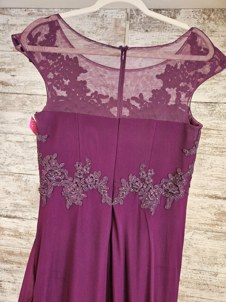 PURPLE LONG EVENING GOWN