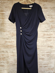 NAVY LONG EVENING GOWN